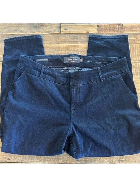 torrid Denim - Torrid Ankle Skinny Jeans Dark Wash Size 18